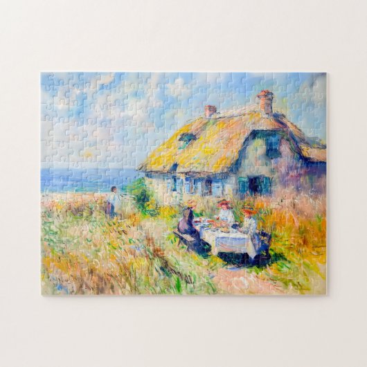 Impressionistische Kunst: Cottage by the Sea Puzzle (Horizontal)