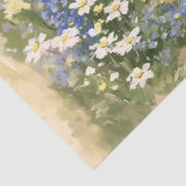 Impressionistische Küstenblumen Decoupage Seidenpapier (Ausschnitt)