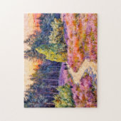 Impressionistische Landschaft der Lüneburger Heide Puzzle (Vertikal)