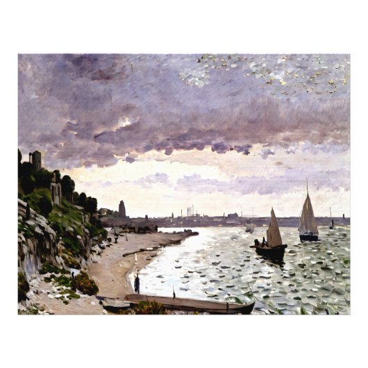 Impressionistische Landschaft mit Küste Fotodruck (Vorne)