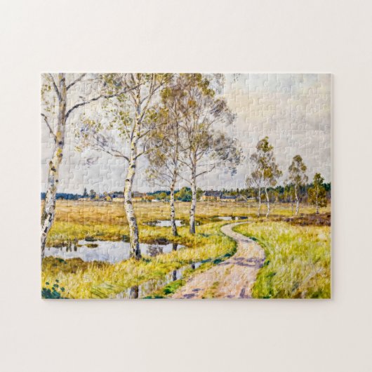 Impressionistische Landschaft von Worpswede im Teu Puzzle (Horizontal)