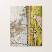 Impressionistische Landschaft von Worpswede im Teu Puzzle (Vertikal)
