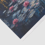 Impressionistische Landschaft Willow Lotus Decoupa Seidenpapier (Ausschnitt)