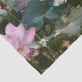 Impressionistische Lotus-Teich-Ölgemälde Seidenpapier (Ausschnitt)