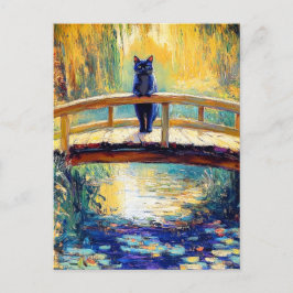 Impressionistische Ölgemälde aus Schwarzkatzteich Postkarte