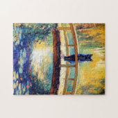 Impressionistische Ölgemälde aus Schwarzkatzteich Puzzle (Horizontal)