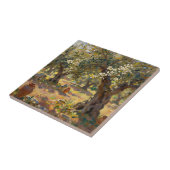 Impressionistische Olivenhain-Szene Fliese (Seite)