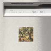Impressionistische Olivenhain-Szene Magnet (In Situ (Geschirrspüler))