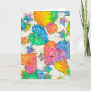 Impressionistische Pastell-Valentinsherzen Feiertagskarte