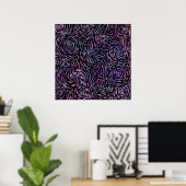 Impressionistische Rose Poster (Heimbüro)