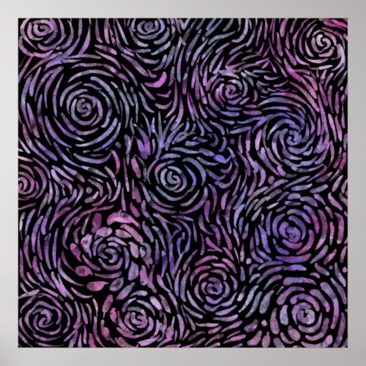 Impressionistische Rose Poster (Vorne)
