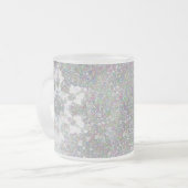 Impressionistische Schneeflocke Mattglastasse (Vorderseite Links)