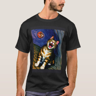 Impressionistische schreiende Katzen Impressionism T-Shirt