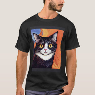 Impressionistische schreiende Katzen Impressionism T-Shirt