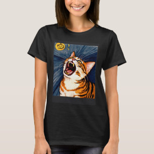 Impressionistische schreiende Katzen Impressionism T-Shirt