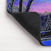 Impressionistische Sonnenaufgangslandschaft Winter Mousepad (Ecke)