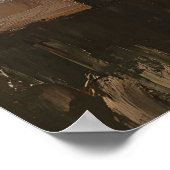 Impressionistische Sonnenblumenmalerei Poster (Ecke)