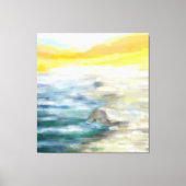Impressionistische Strandlandschaft Leinwanddruck (Vorderseite)