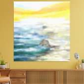 Impressionistische Strandlandschaft Leinwanddruck (Insitu (Wohnzimmer))
