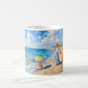Impressionistische Strandszene – Menschen am Meer  Kaffeetasse