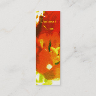 Impressionistische Tulpen-Lesezeichen-Geschäftskar Mini Visitenkarte