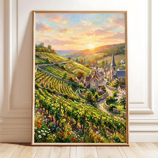 Impressionistische Wandkunst aus Normandie als Lei Poster