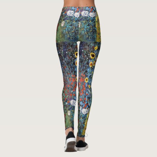 Impressionistische Wildblumen Leggings (Rückseite)