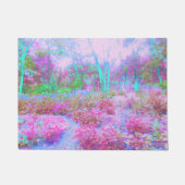 Impressionistischer Abstrakter Garten in Rosa und Fußmatte (Vorderseite)