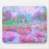 Impressionistischer Abstrakter Garten in Rosa und Mousepad (Vorne)