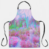 Impressionistischer Abstrakter Garten in Rosa und  Schürze (Vorderseite)