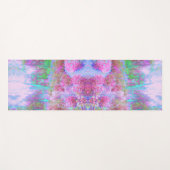 Impressionistischer Abstrakter Garten in Rosa und Yogamatte (Vorderseite (Horizontal))