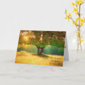 impressionistischer Baum in goldener Sonne Karte (Gelbe Blume)