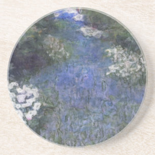 Impressionistischer Blauwaldweg Sandstein Untersetzer