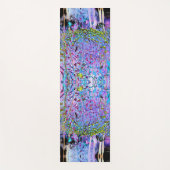 Impressionistischer Chartreuse und Aqua Garden Blu Yogamatte (Vorderseite)