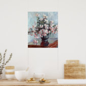 impressionistischer farbenfroher Stillleben-Blumen Poster (Küche)
