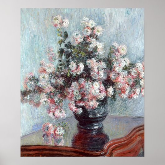 impressionistischer farbenfroher Stillleben-Blumen Poster (Vorne)