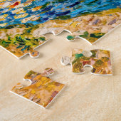 Impressionistischer Flußufer-Maler Szene mit Park Puzzle (Seite)