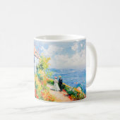 Impressionistischer Garten am Meer – Küstenblumen Kaffeetasse (VorderseiteRechts)