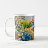 Impressionistischer Garten am Meer – Küstenblumen Kaffeetasse (Links)