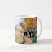 Impressionistischer Garten Art Mug Herbst-Dahlieng Kaffeetasse (VorderseiteRechts)
