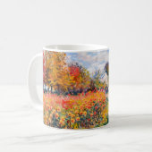 Impressionistischer Garten Art Mug Herbst-Dahlieng Kaffeetasse (Vorderseite Links)