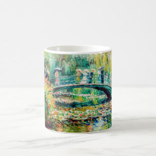 Impressionistischer Garten Kunst Tasse Brücke über