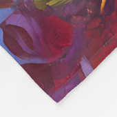 Impressionistischer Herbstreflexionsteich Fleecedecke (Ecke)