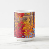 Impressionistischer Herbstreflexionsteich Kaffeetasse (Mittel)