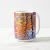 Impressionistischer Herbstreflexionsteich Kaffeetasse (VorderseiteRechts)