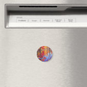 Impressionistischer Herbstreflexionsteich Magnet (In Situ (Geschirrspüler))