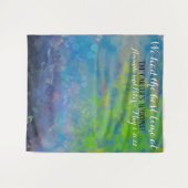 Impressionistischer Hintergrund für Hochzeitsgast- Wandteppich (Vorderseite (Horizontal))