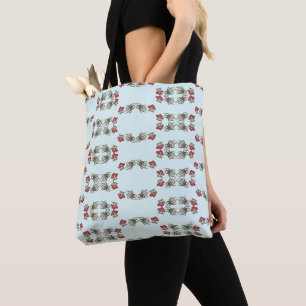 Impressionistischer Käfer & Kirsche Wasserfarbenmu Tasche