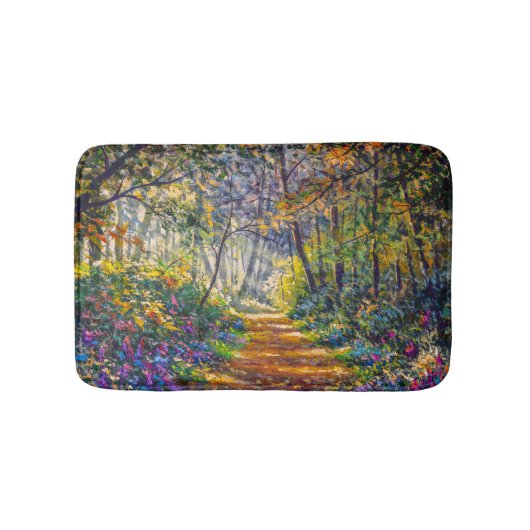 Impressionistischer Pfad: Sonnenwald Badematte (Vorderseite)