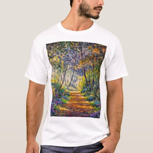 Impressionistischer Pfad: Sonnenwald T-Shirt (Vorderseite)